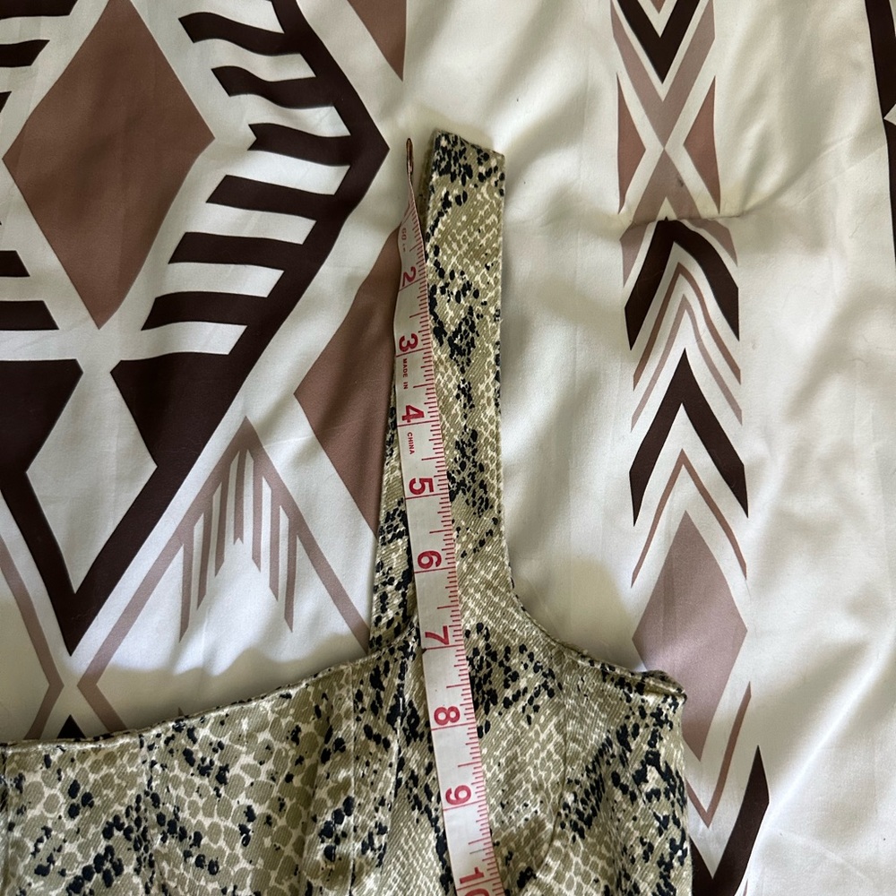 RevolveCapulet Lola Bustier Bodycon Dress Small Python Denim Snake Print Midi - Picture 13 of 15